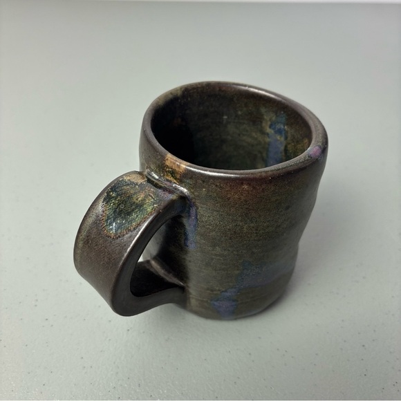 Handmade Pottery Coffee Tea Mug Signed "1992 MW" Amateur Not Symmetrical - Picture 7 of 12